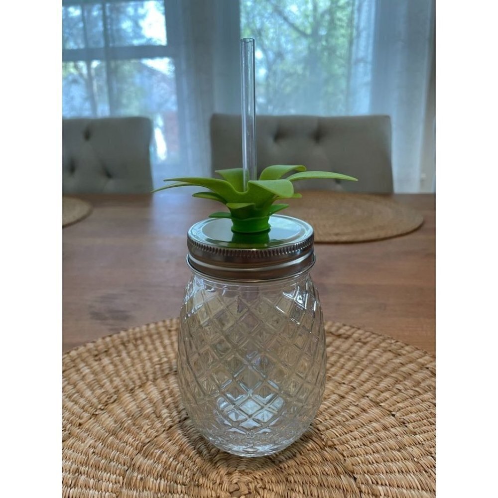 Pineapple Drinking Jar